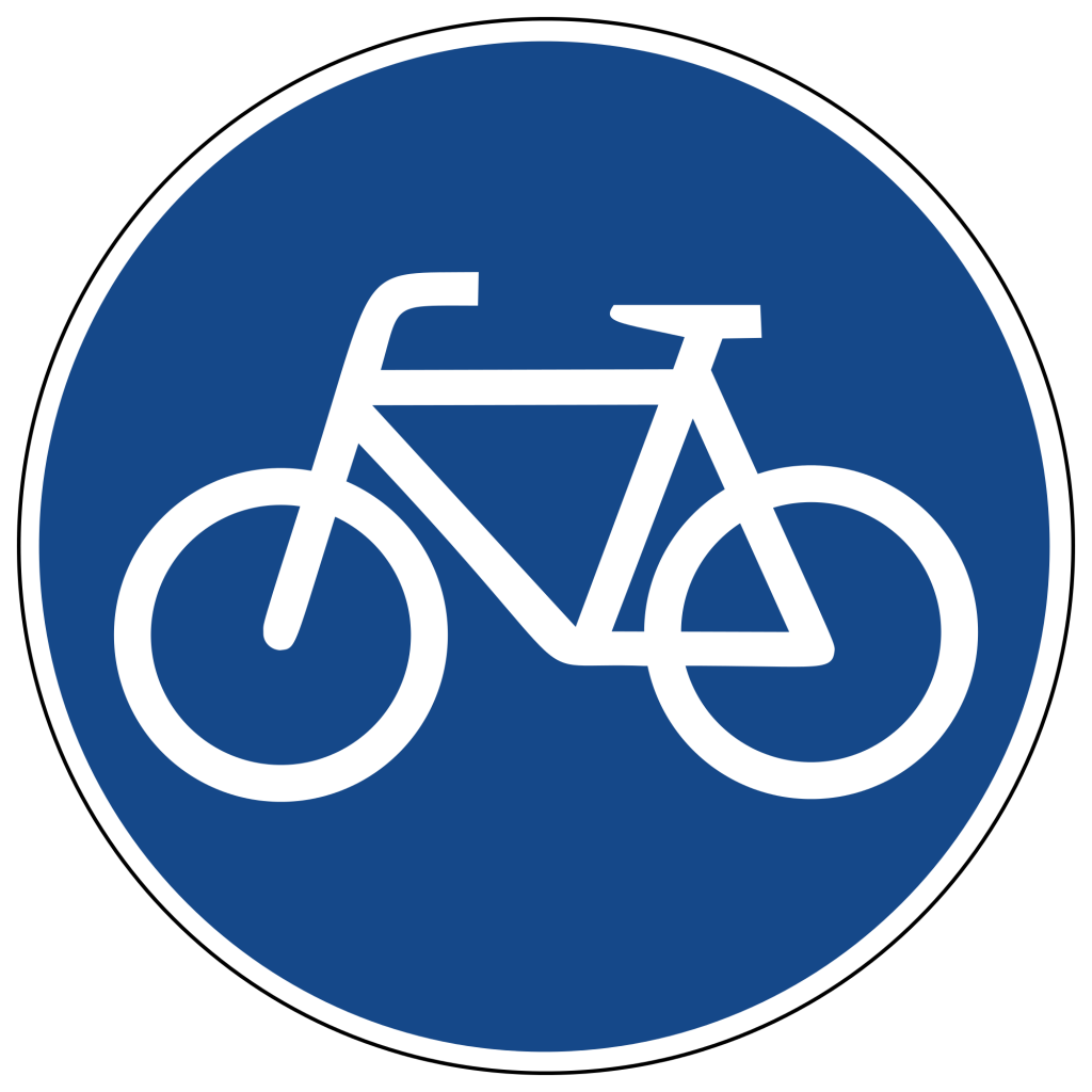 Verkehrsschilder für Radfahrer